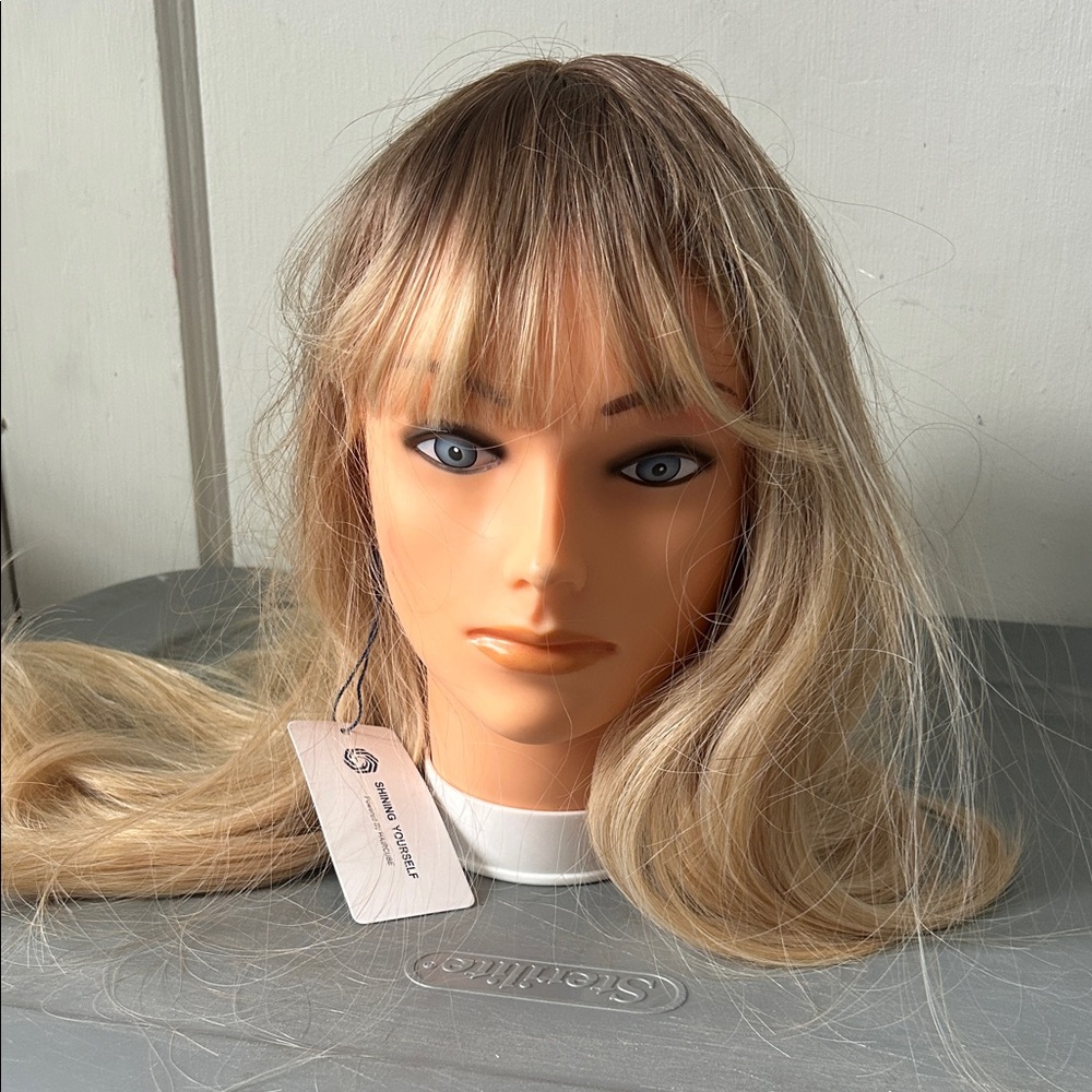 Blonde Ombré Wig With Bangs New